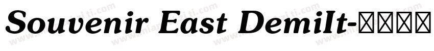 Souvenir East DemiIt字体转换